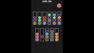 Ball sort Puzzle level 224