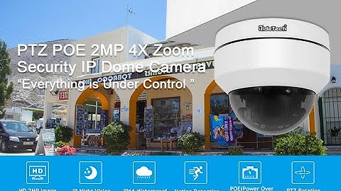 JideTech IPD-E1A3Y04  PTZ POE IP Camera Review with Uniview 8Ch NVR