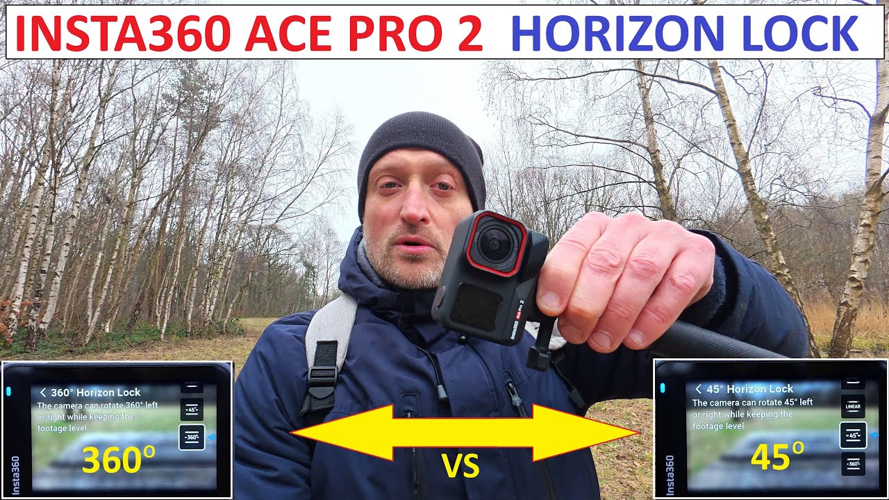 360 Tracking Lock INSTA360 ACE PRO 2 - 45 Degree HORIZON LOCK & 360 Degree HORIZON LOCK ...