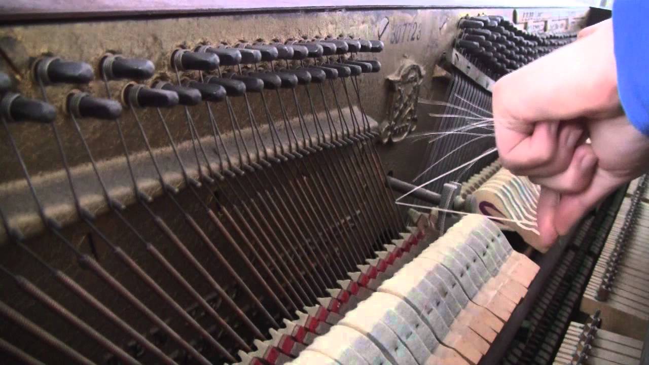 Bowing the Piano - YouTube