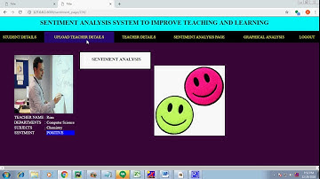 A Sentiment Analysis System to Improve Teaching and Learning