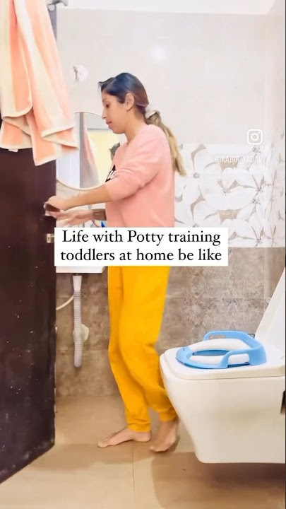 Life with potty training toddlers at home be like #shorts #pregnancy #baby