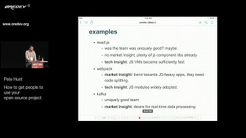 Øredev 2017 - Pete Hunt - How to get people to use your open-source project