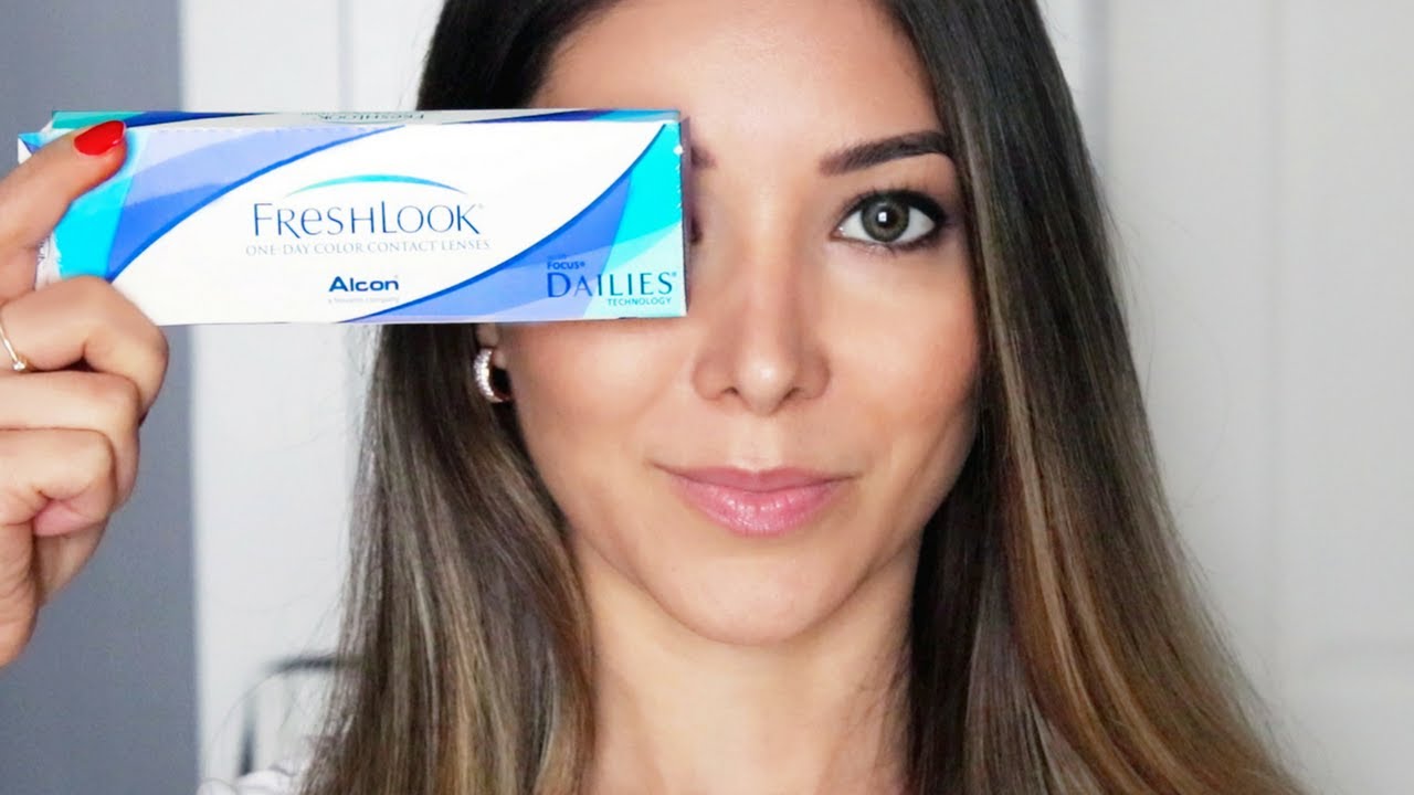 Colored Contact Lenses For Dark Brown Eyes Freshlook Try On Review