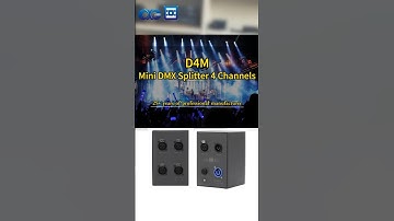 Professional Mini #dmx #splitter #booster 4 ways for #stagelighting -D4M #stagelight #stagelights