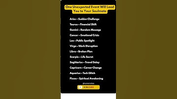 One Unexpected Event Will Lead You to Your Soulmate❤️🎯  #shorts