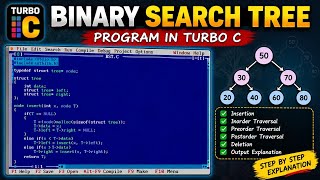 Binary Search Tree in Data structure Using C program 