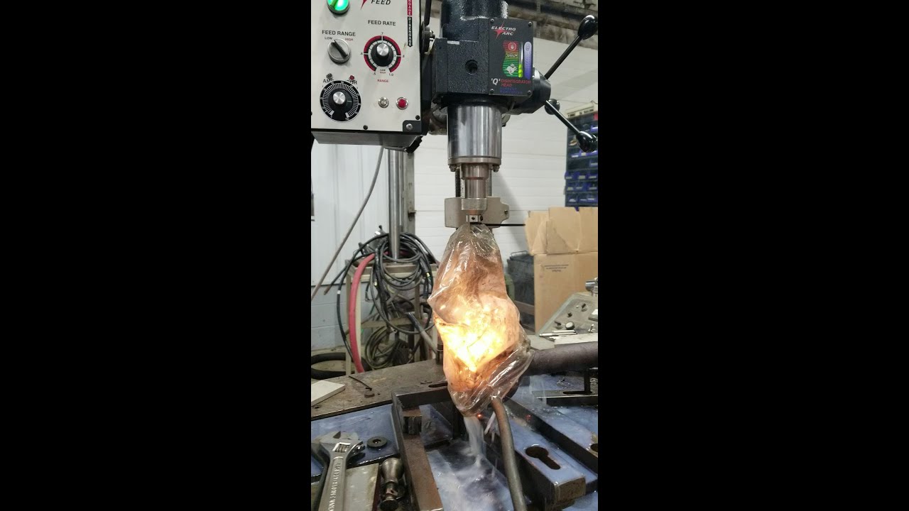 5 Minutes of an 11 minute Metal Disintegrator burn - YouTube