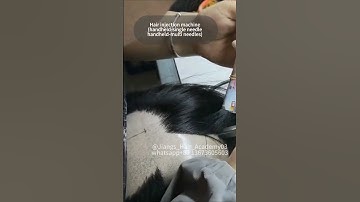 How to :use a Hair Injection Machine. handheld-Single|multi Needles.fast and good #wig
