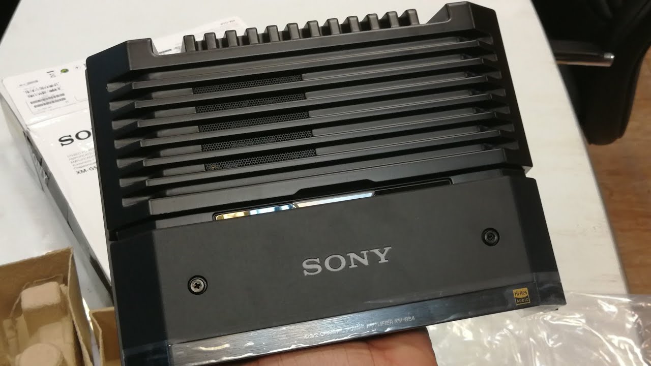 SONY XM-GS4 | 4-channel Stereo Amplifier - Unboxing - YouTube