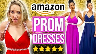 Guessing 1 vs 5 Star Prom Dresses from Amazon!