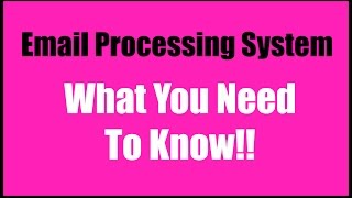 Email Processing System 2017 Review And Training | EPS | Email Processing 4 Cash Profile