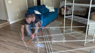 How to Assemble Honey-Can-Do Adjustable 5-Tier Shelving Storage Unit