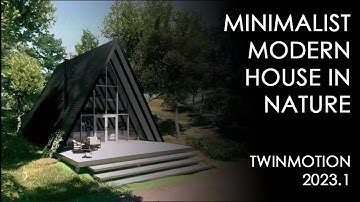 Modern & Minimalist A-Frame House Visualisation on Twinmotion