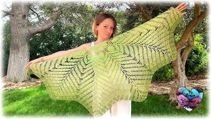 Châle Dune crochet by Lidia Crochet Tricot 