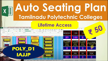 How to generate Seating Arrangement and Attendance sheet in Excel