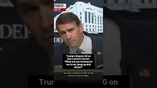 Trump’s Deputy AG on Don Lemon’s arrest: “What are you looking for me to do, jump up and down?”