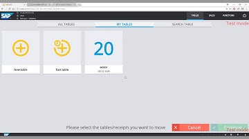 SAP Customer Checkout Using Hospitality Mode