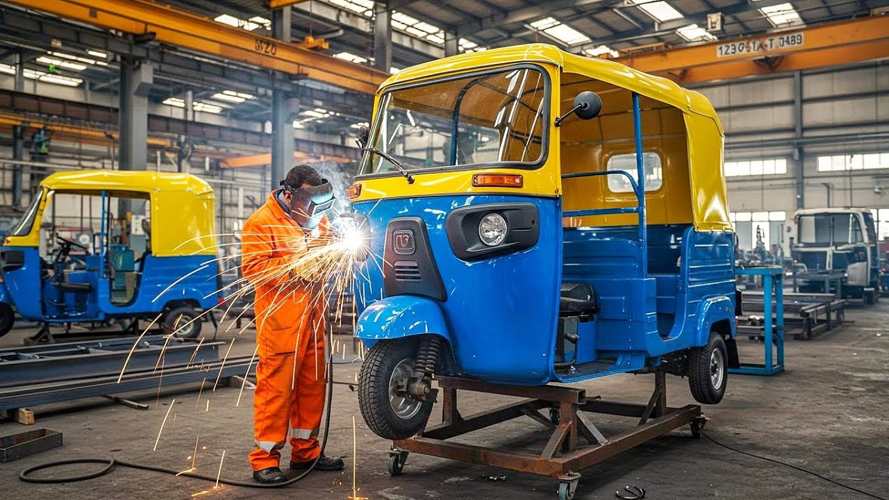 How Powerful Industries Made Passengers Rickshaws | Metalworking and Mass production Process