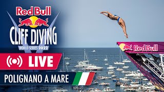 REPLAY: Diving off a balcony in Italy | Polignano a Mare, Red Bull Cliff Diving World Series 2022