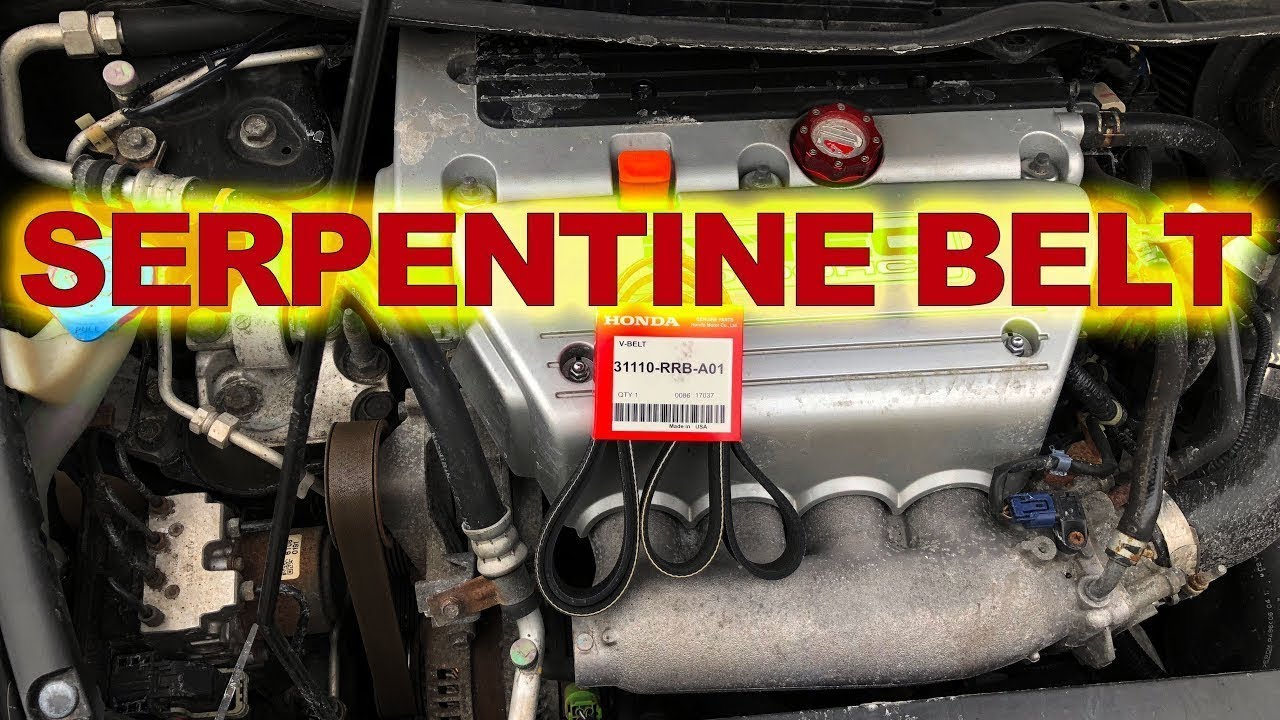 8th Generation Civic SI Serpentine Belt Replacement YouTube