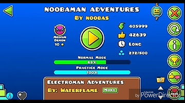 Noobaman Adventures 100% medium demon (mobile)