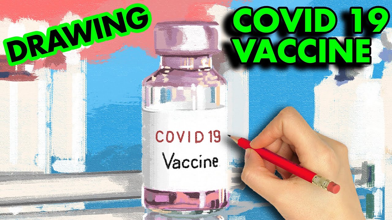 how to draw COVID 19 Vaccine | Coronavirus Vaccine | Art Therapy