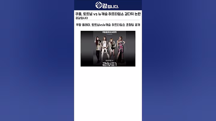 쿠팡플레이, 토트넘V뉴캐슬 하프타임쇼 감다뒤 논란