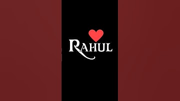 Rahul❤️||Comment Your Name 🥰#rahul #r #nameworld #nameart #name #namezone #youtubeshorts #shortvideo