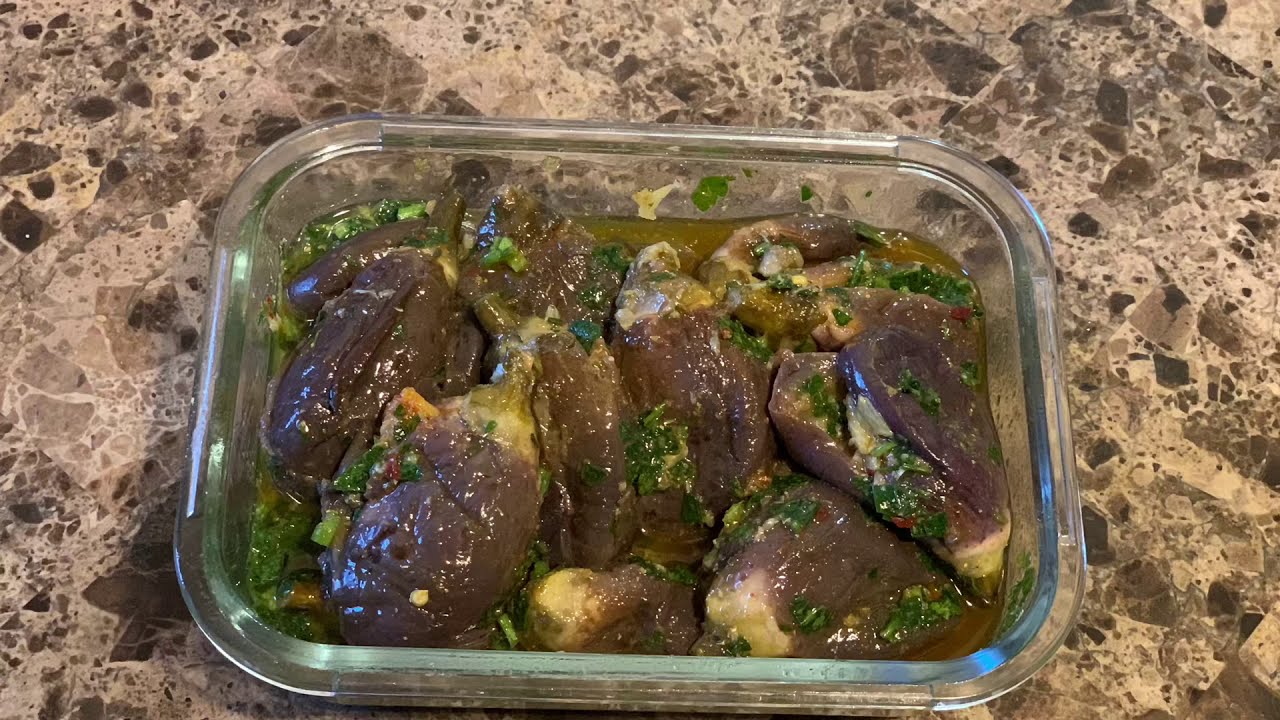Pickled eggplant 👌🍆👌 البادنجان مرقد بالطريقة المغربية