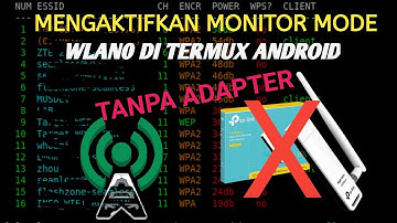 enable monitor mode wlan0 in termux android without adapter