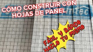 como construir muros con paneles   fácil y económico  #panel #muros