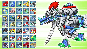 Dino Robot Battle Arena: Ceratosaurus Song Of Knight (Assembly + Fights) | Eftsei Gaming