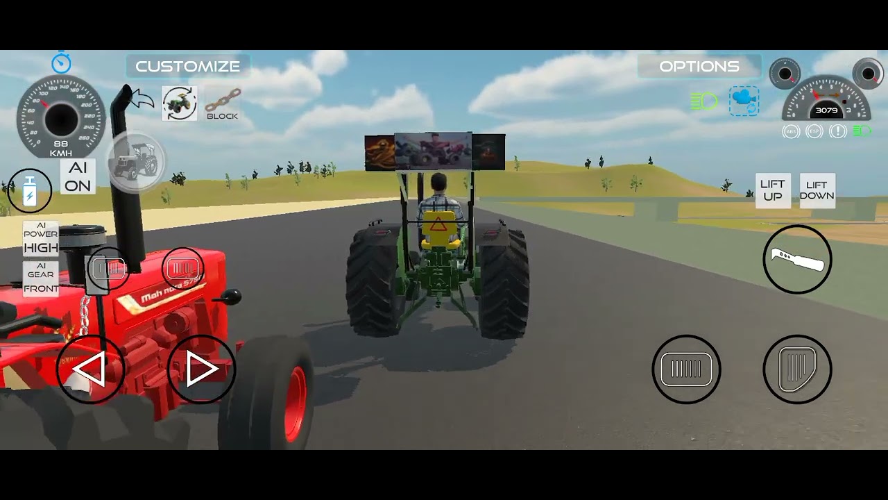 John Deere v/s Mahindra (Race tornament) 🏁