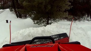 RZR XP 900 PLOWING SNOW PART 2