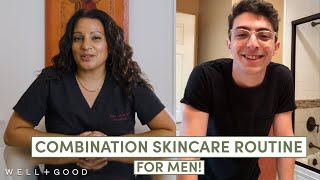 A Dermatologist Reviews A Combination Skincare Routine for Men | Dear Derm | Well+Good