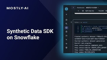 Synthetic Data SDK on Snowflake