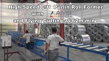 High Speed C&U Purlin Roll Forming Machine With Flying Shear (2018 Version)