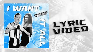 I WANT IT ALL / Mandie NRG \u0026 DJ BOSS (Lyric Video) Super Eurobeat 2025