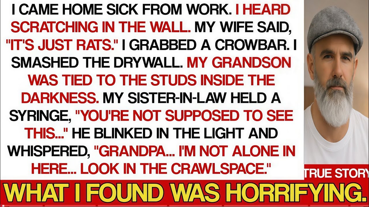I Came Home Sick From Work. I Heard Scratching In The Wall. My Wife Said 
