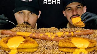 #62 ASMR FOOD | SPAGHETTI, STEAK, PEPPERISE, CHEDDAR SAUCE (MUKBANG) CHEWING SOUNDS.