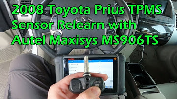 2008 Toyota Prius TPMS Sensor Relearn with Autel MS906TS
