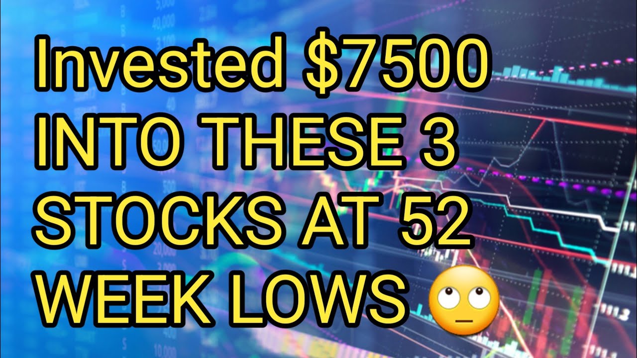 Buying Some Stocks here at 52 weeks lows I must be nuts ! MoneyMe72 YouTube