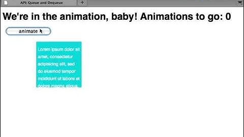 API: queue & dequeue