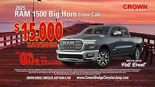 $15,000 Off RAM 1500 or 0% APR 72 Mo During the Drive Into Fall Event #ram1500 #truckdeals #ventura