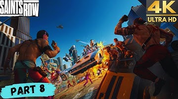 SAINTS ROW Walkthrough Gameplay Part 8 - THE HEIST (FULL GAME) 4k60fps