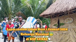 Lepas sambut tahun Baru 1 Januari 2026 keluarga Nusmapi 😇
