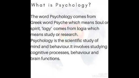 Psychology Introduction | NTA UGC NET JRF Psychology