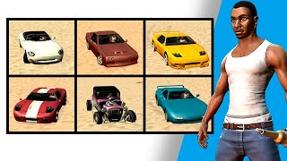 How to get all Sports Cars in GTA San Andreas?
