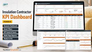 Insulation Contractor KPI Dashboard in Power BI